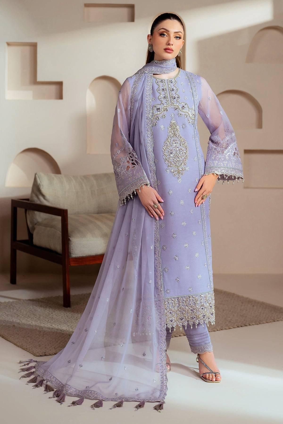 Alizeh | Aymal Chiffon | AF-BHM-4041-Marine by Maria Faisal - Registered Vendor of : Alizeh - type : Ladies Clothes - 100% original wedding dresses
