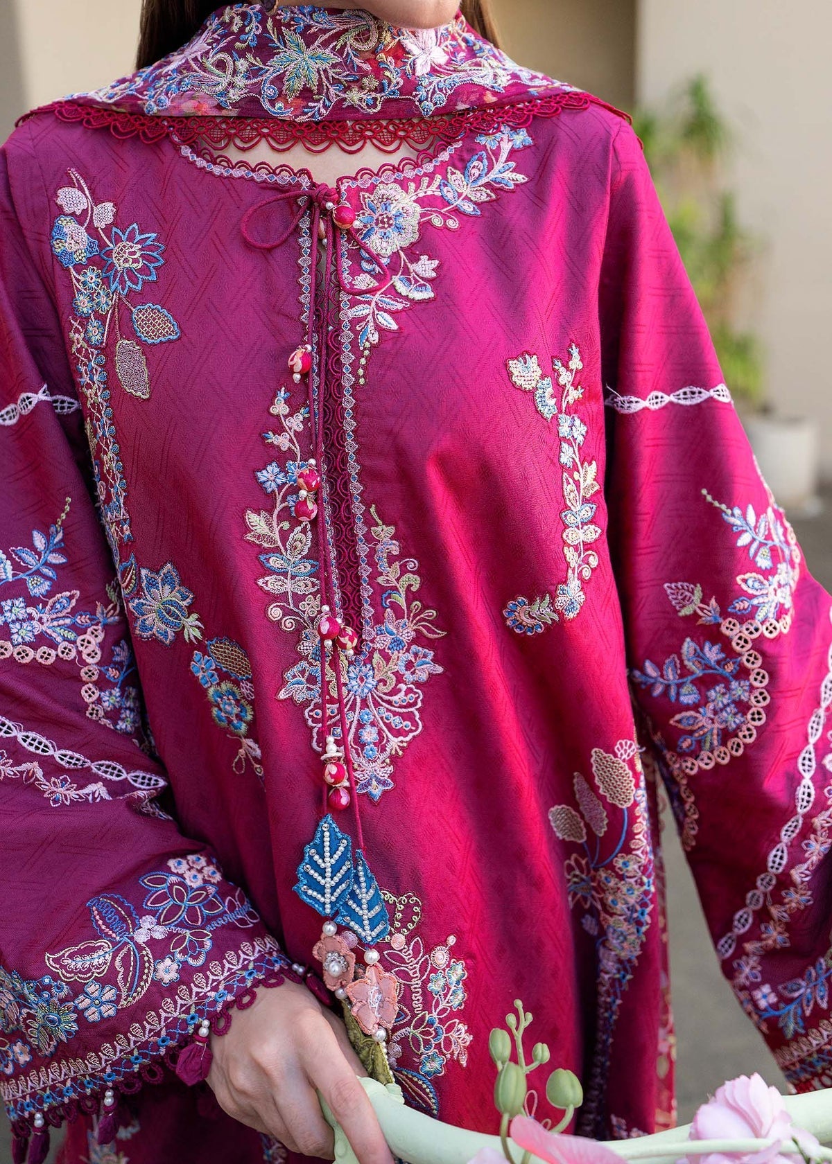 Kanwal Malik | Mira Summer Lawn 26 | Kaia - Luxury Dress - available at Maria Faisal in UK and USA.