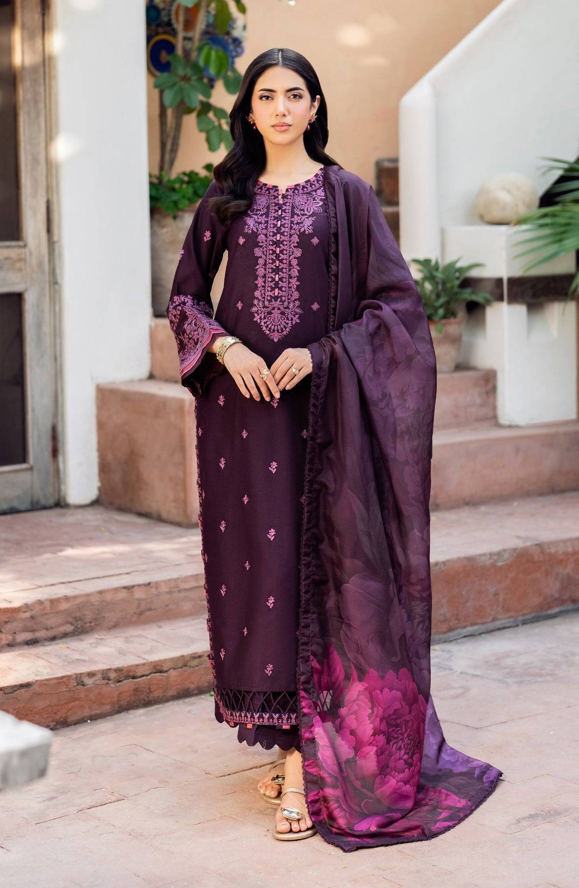 Zarif | Nura Textured Lawn 25 | FAHA by Maria Faisal - Registered Vendor of : Zarif - type : Ladies Clothes - 100% original wedding dresses