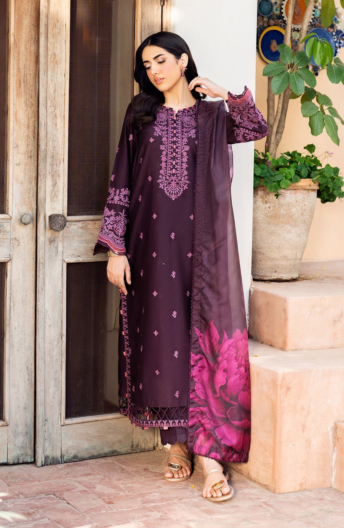 Zarif | Nura Textured Lawn 25 | FAHA by Maria Faisal - Registered Vendor of : Zarif - type : Ladies Clothes - 100% original wedding dresses