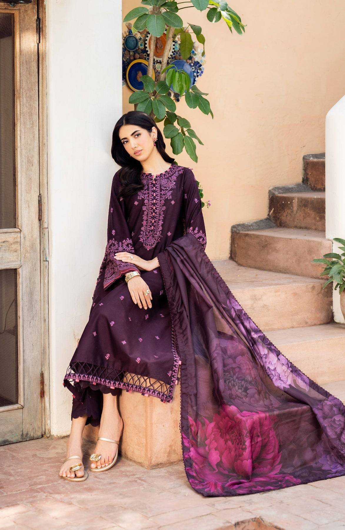 Zarif | Nura Textured Lawn 25 | FAHA by Maria Faisal - Registered Vendor of : Zarif - type : Ladies Clothes - 100% original wedding dresses