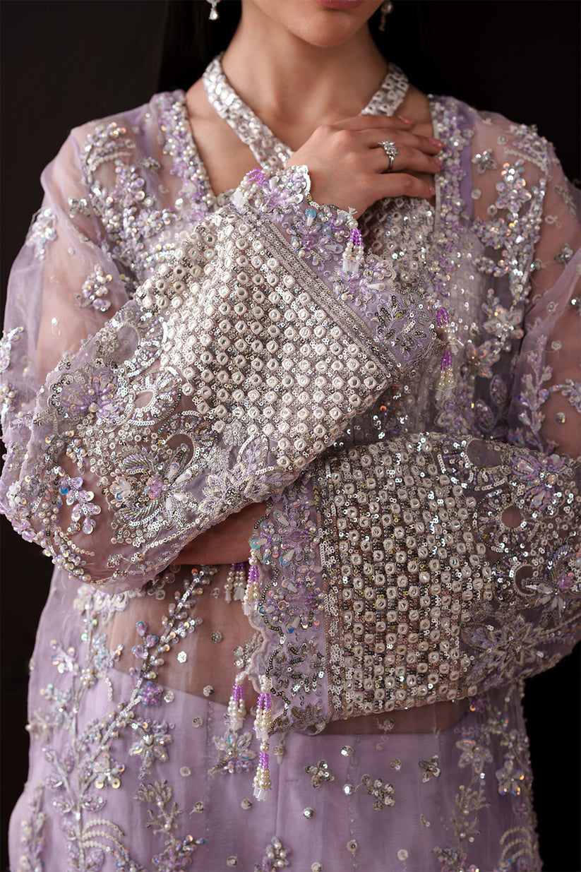 Emaan Adeel | Starlit Jewels | Lapis - Formal Dress - available at Maria Faisal in UK and USA.