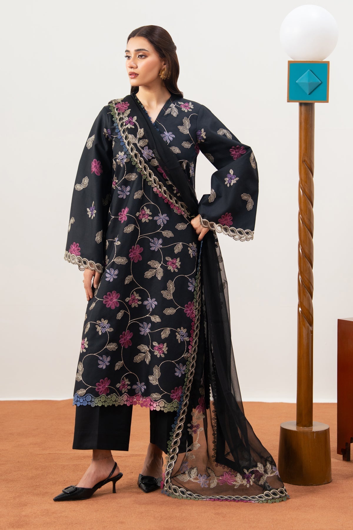 Xenia Formals | Namah Lawn 26 | REVER BLOOM - Formal Dress - available at Maria Faisal in UK and USA.