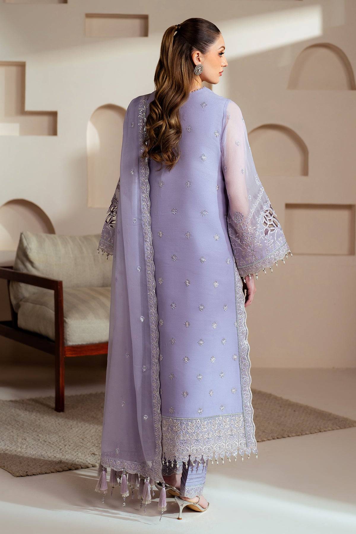 Alizeh | Aymal Chiffon | AF-BHM-4041-Marine by Maria Faisal - Registered Vendor of : Alizeh - type : Ladies Clothes - 100% original wedding dresses