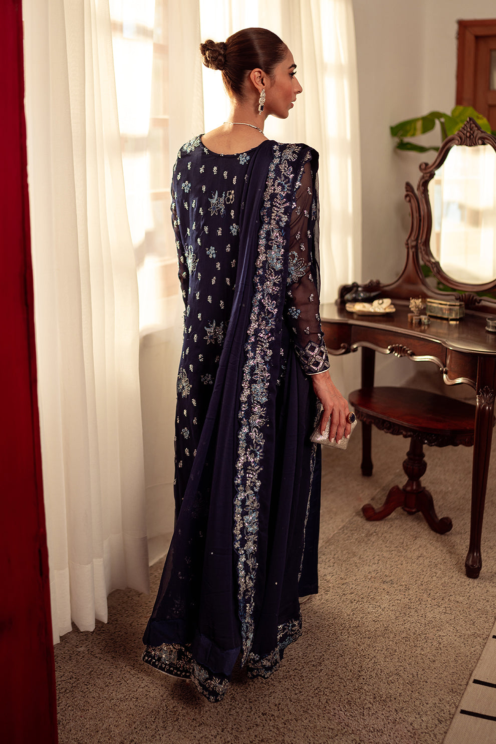 Neeshay | Dastaan Luxury Chiffon | Neelam - Wedding Dress - Maria Faisal