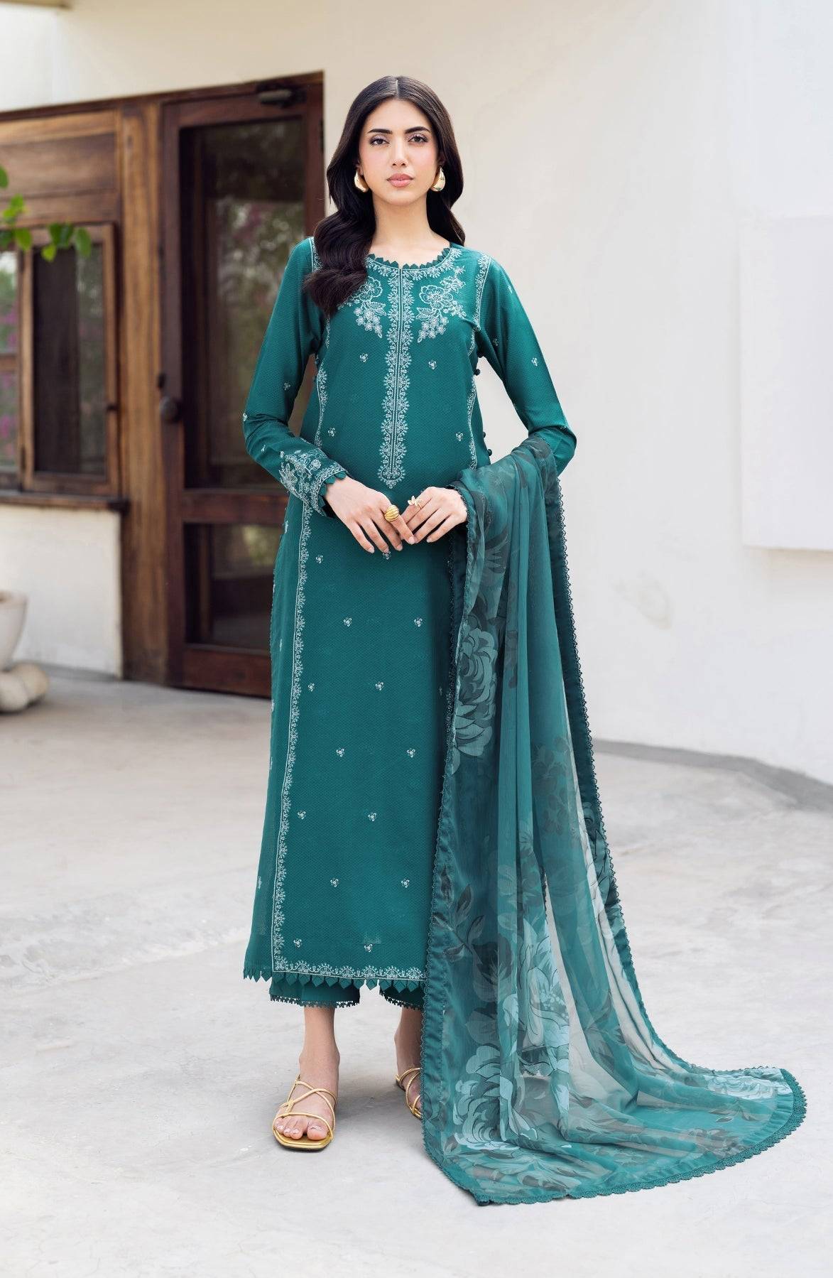 Zarif | Nura Textured Lawn 25 | NUSA by Maria Faisal - Registered Vendor of : Zarif - type : Ladies Clothes - 100% original wedding dresses