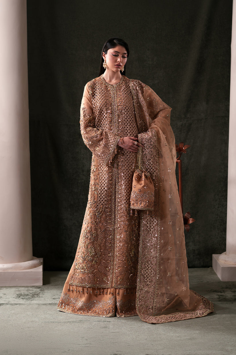 Emaan Adeel | Starlit Jewels | Hessonite - Formal Dress - available at Maria Faisal in UK and USA.