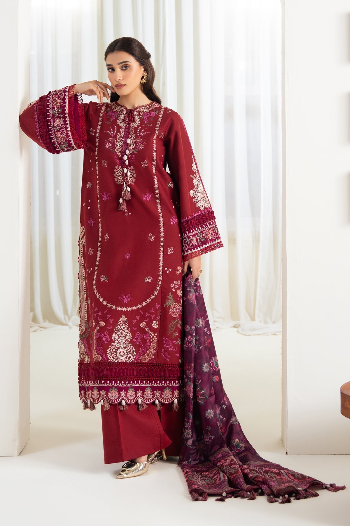 Xenia Formals | Namah Lawn 26 | EMBRACE - Formal Dress - available at Maria Faisal in UK and USA.