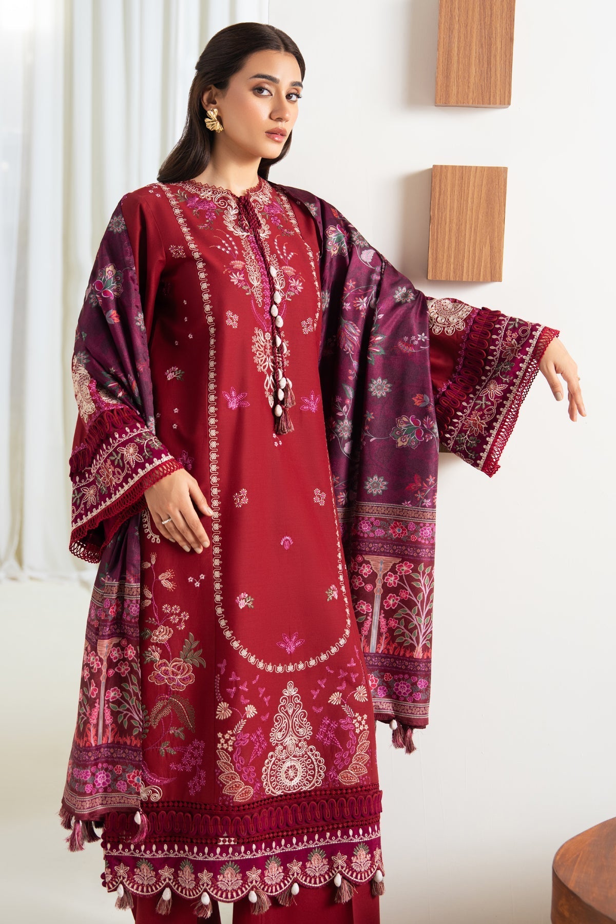 Xenia Formals | Namah Lawn 26 | EMBRACE - Formal Dress - available at Maria Faisal in UK and USA.