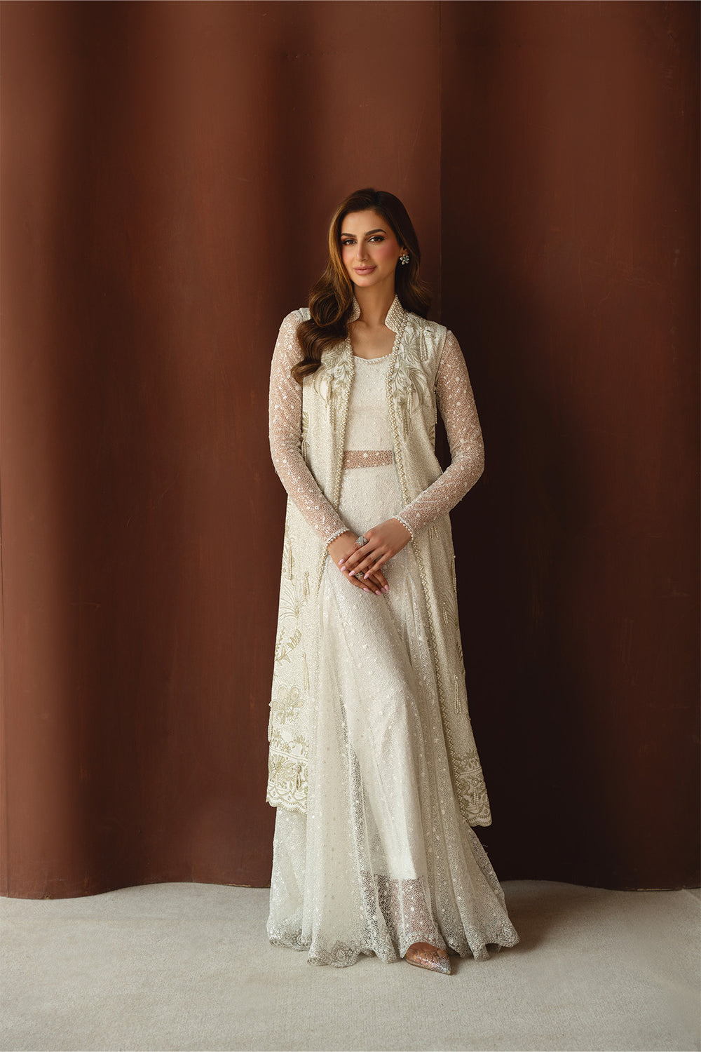 Mysie | Festive 26 | Amen - Luxury Dress - available at Maria Faisal in UK and USA.