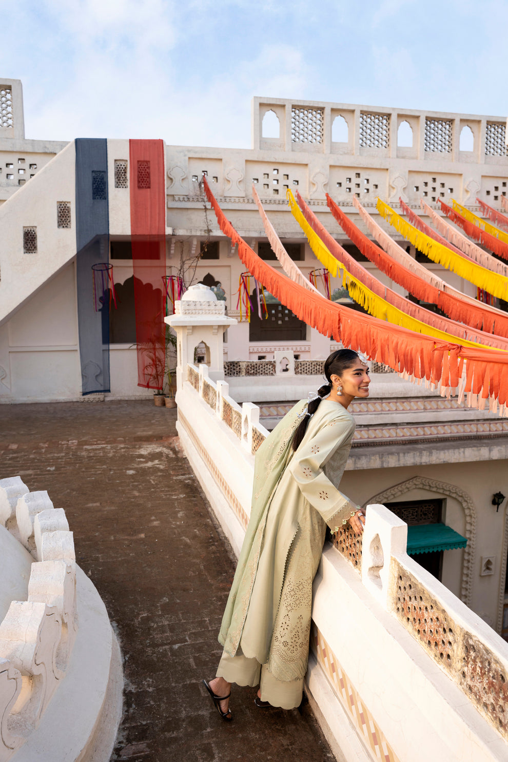 Florent | Basant Chikankari | FBC - 3A - Luxury Dress - available at Maria Faisal in UK and USA.