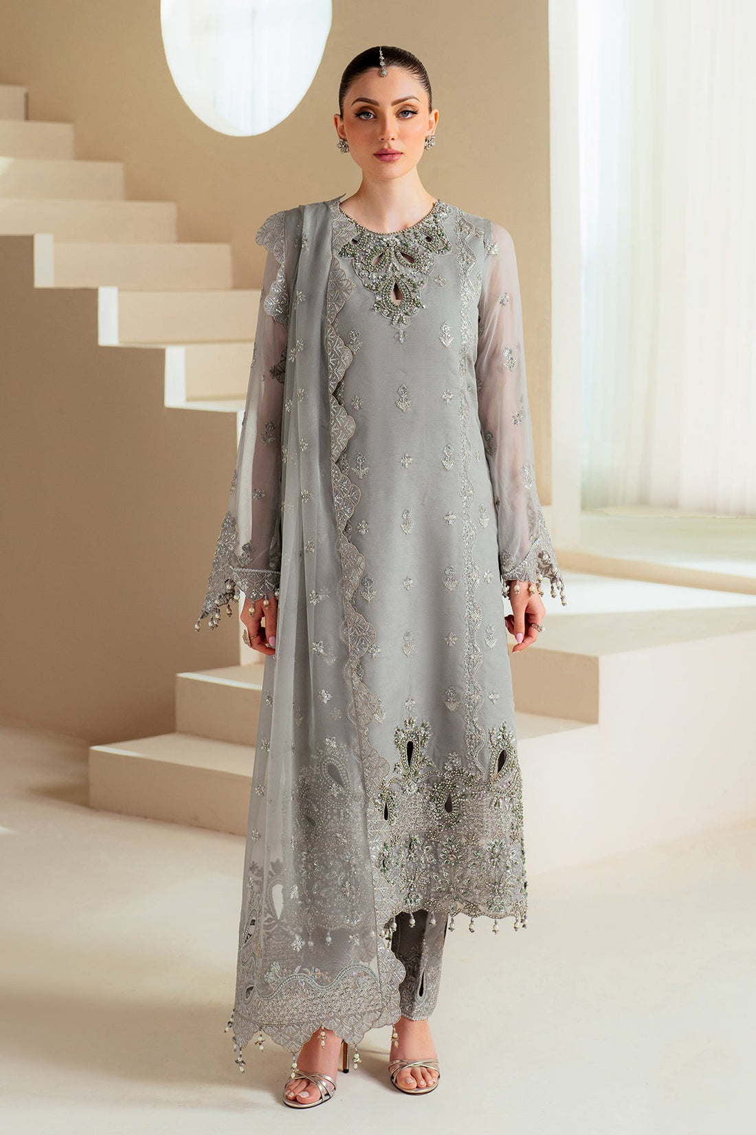 Alizeh | Aymal Chiffon | AF-BHM-4046-Ahvi - Ladies Clothes 