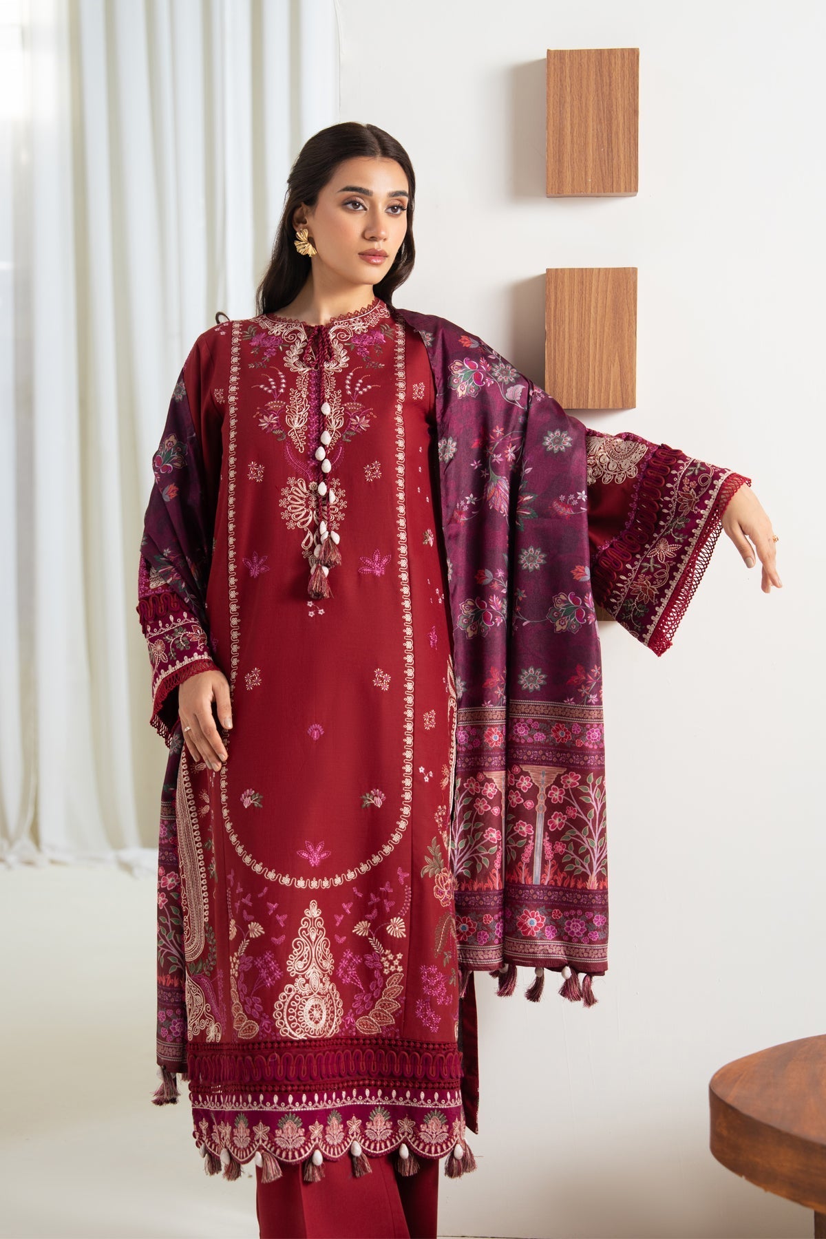 Xenia Formals | Namah Lawn 26 | EMBRACE - Formal Dress - available at Maria Faisal in UK and USA.
