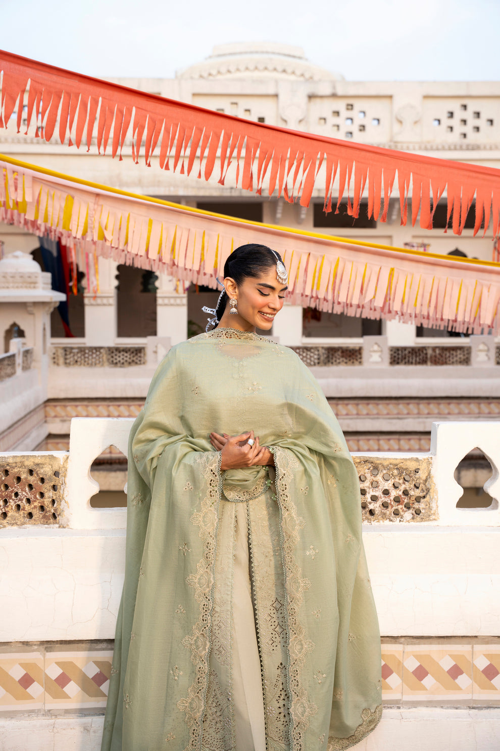 Florent | Basant Chikankari | FBC - 3A - Luxury Dress - available at Maria Faisal in UK and USA.