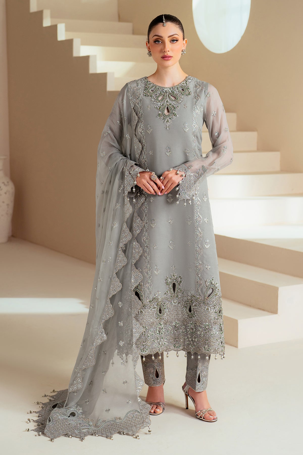 Alizeh | Aymal Chiffon | AF-BHM-4046-Ahvi - Ladies Clothes 