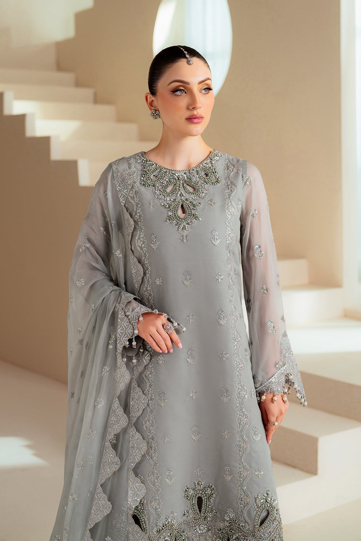 Alizeh | Aymal Chiffon | AF-BHM-4046-Ahvi - Ladies Clothes 