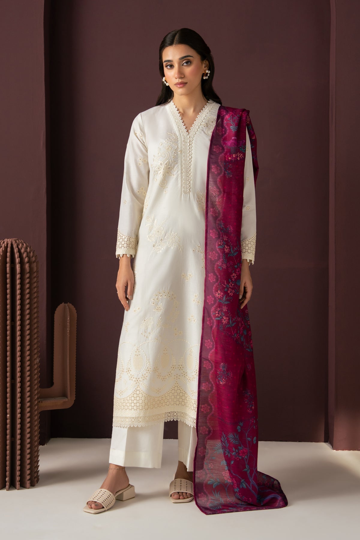 Xenia Formals | Namah Lawn 26 | SCALAR - Formal Dress - available at Maria Faisal in UK and USA.