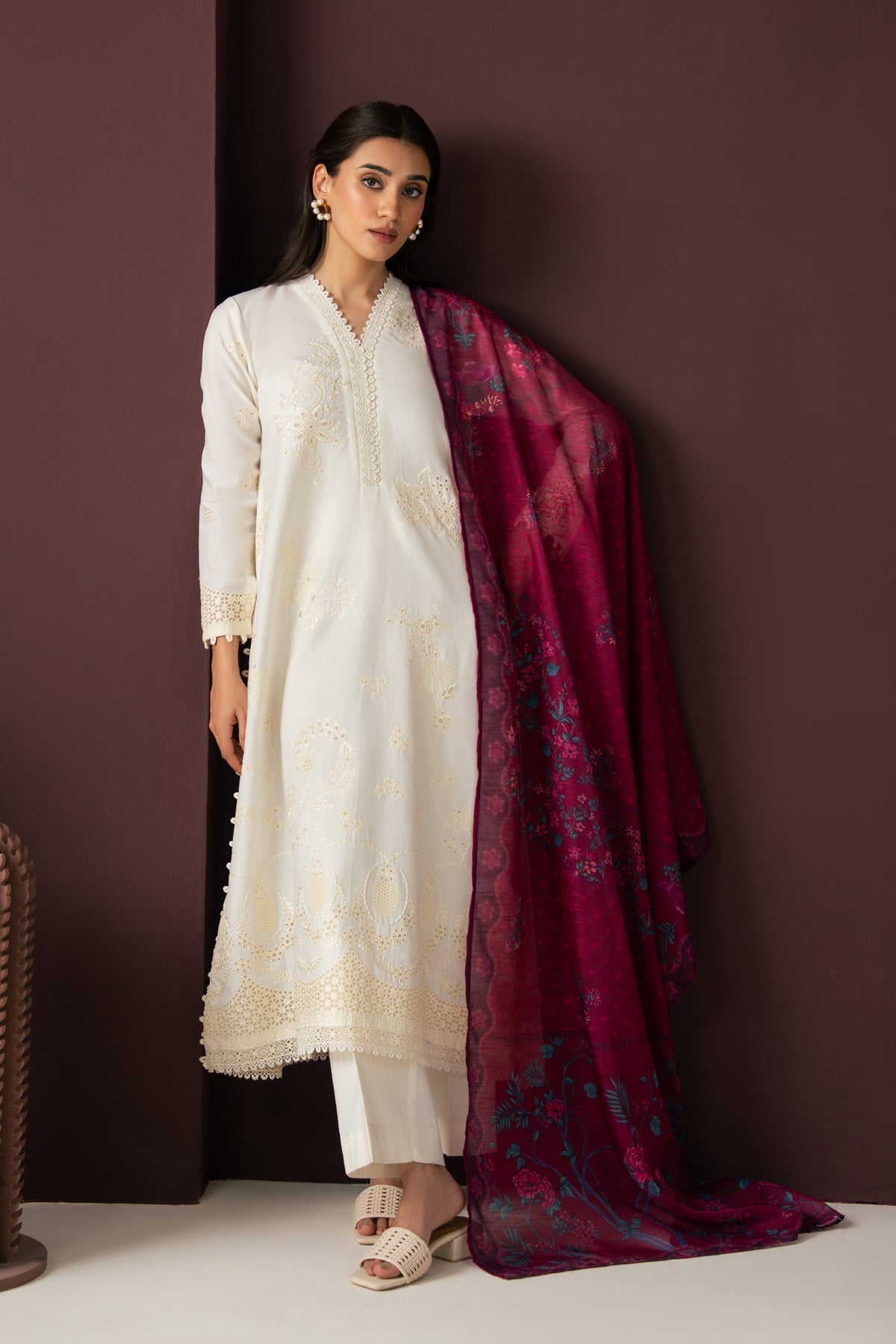 Xenia Formals | Namah Lawn 26 | SCALAR - Formal Dress - available at Maria Faisal in UK and USA.
