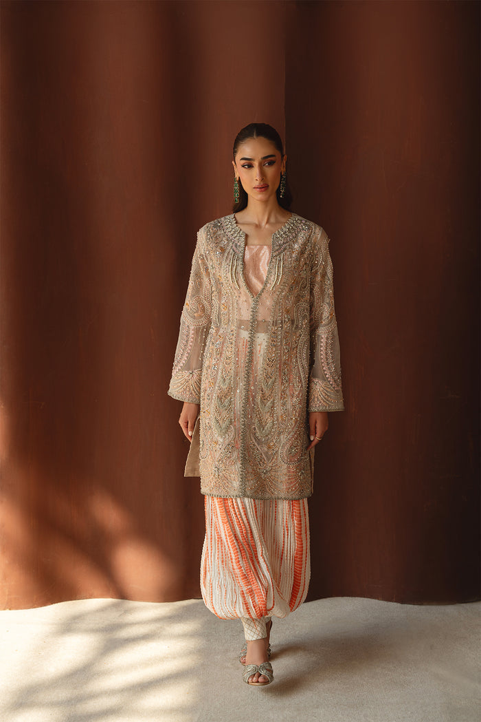 Mysie | Festive 26 | Hooria - Luxury Dress - available at Maria Faisal in UK and USA.