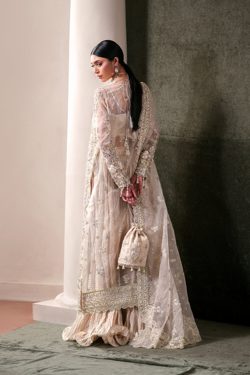 Emaan Adeel | Starlit Jewels | Howlite - Formal Dress - available at Maria Faisal in UK and USA.