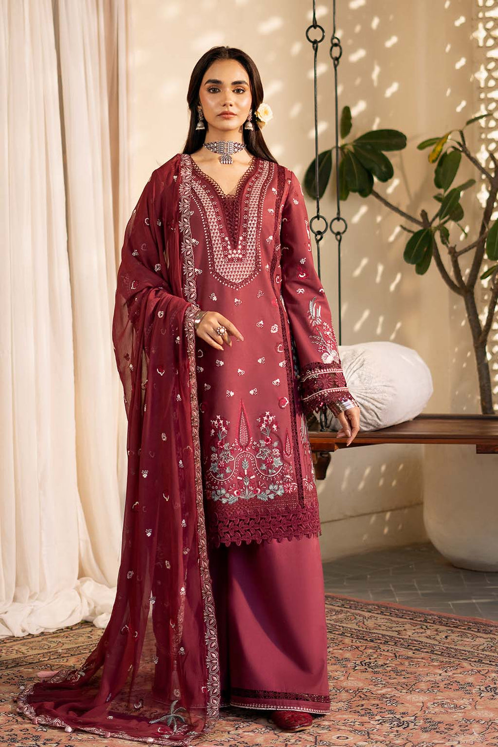 Zarposh | Sajni Lawn 25 | Nayirah - Ladies Clothes - Maria Faisal