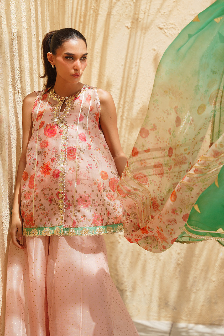 Sania Maskatiya | Summer Festive 26 | Izna - Luxury Dress - available at Maria Faisal in UK and USA.