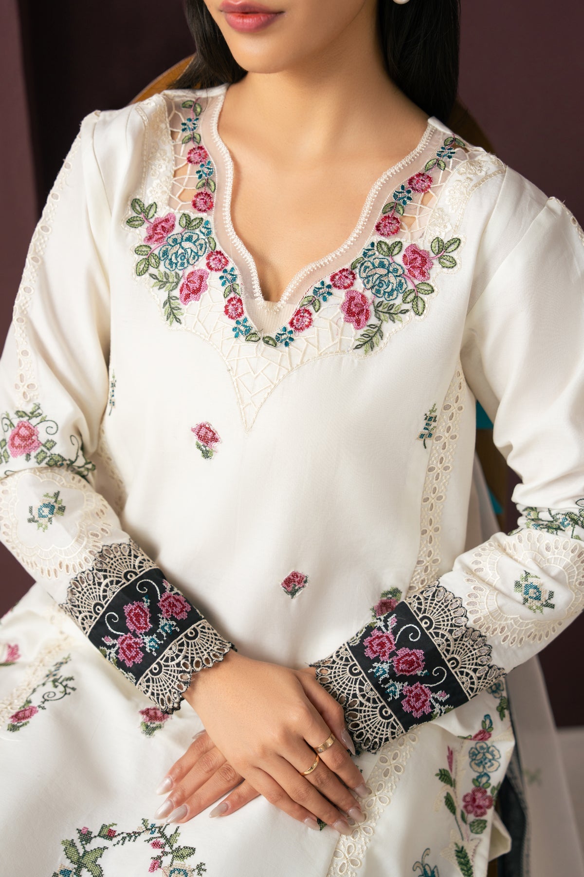 Xenia Formals | Namah Lawn 26 | ECLIPSE - Formal Dress - available at Maria Faisal in UK and USA.
