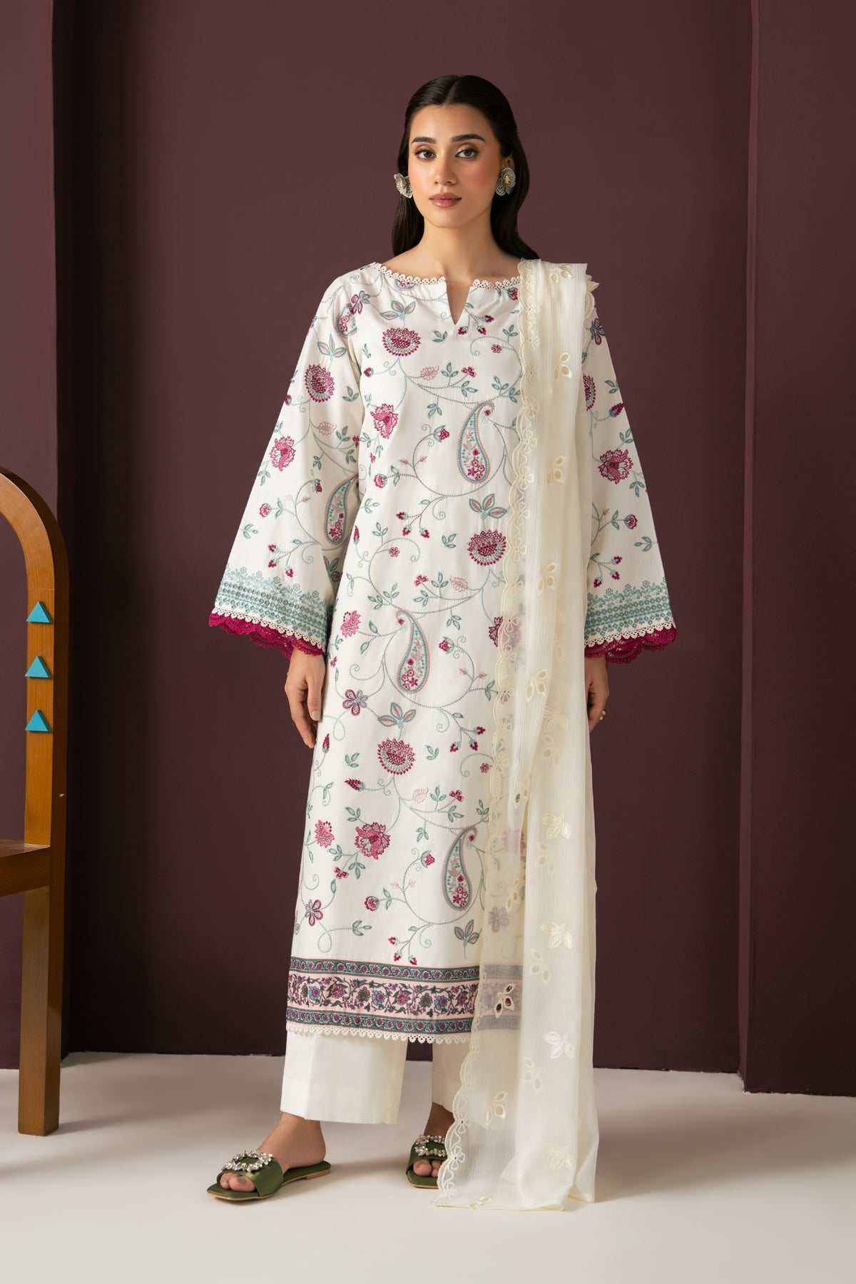 Xenia Formals | Namah Lawn 26 | SKY STILL - Formal Dress - available at Maria Faisal in UK and USA.
