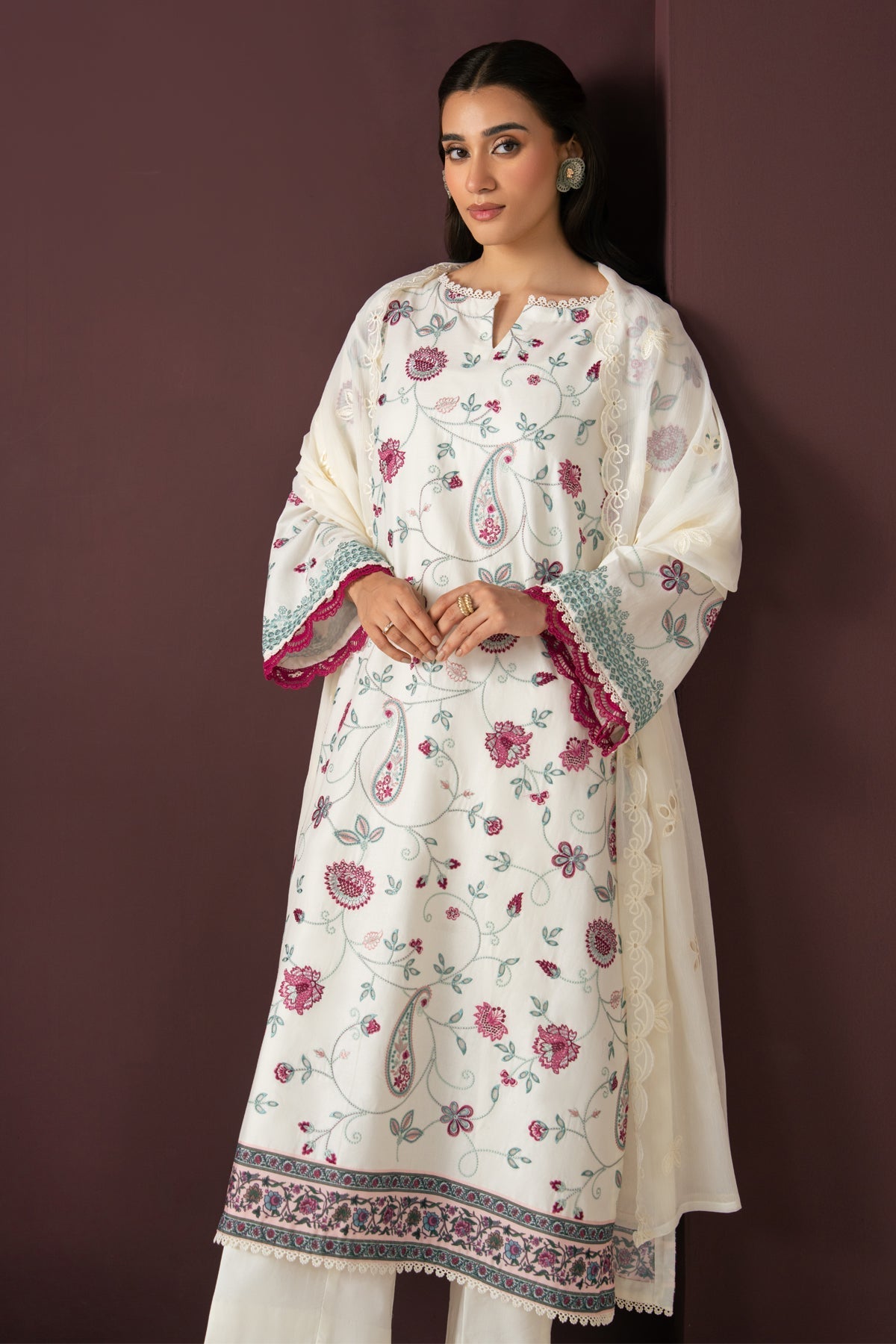 Xenia Formals | Namah Lawn 26 | SKY STILL - Formal Dress - available at Maria Faisal in UK and USA.