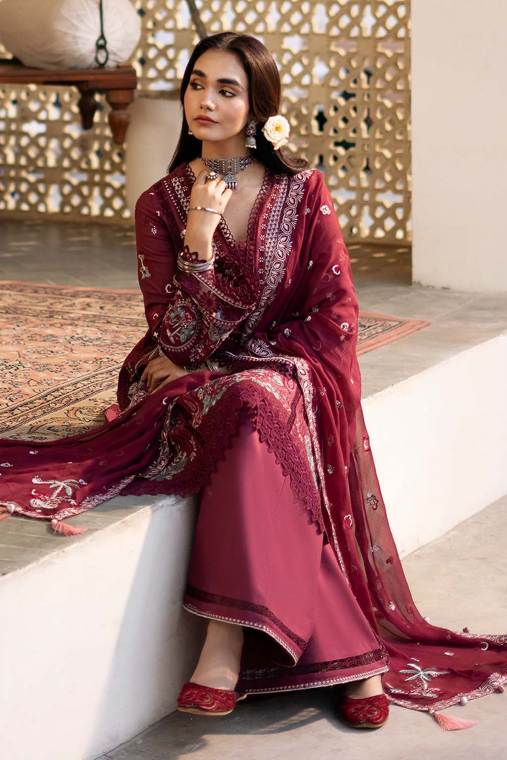 Zarposh | Sajni Lawn 25 | Nayirah - Ladies Clothes - Maria Faisal