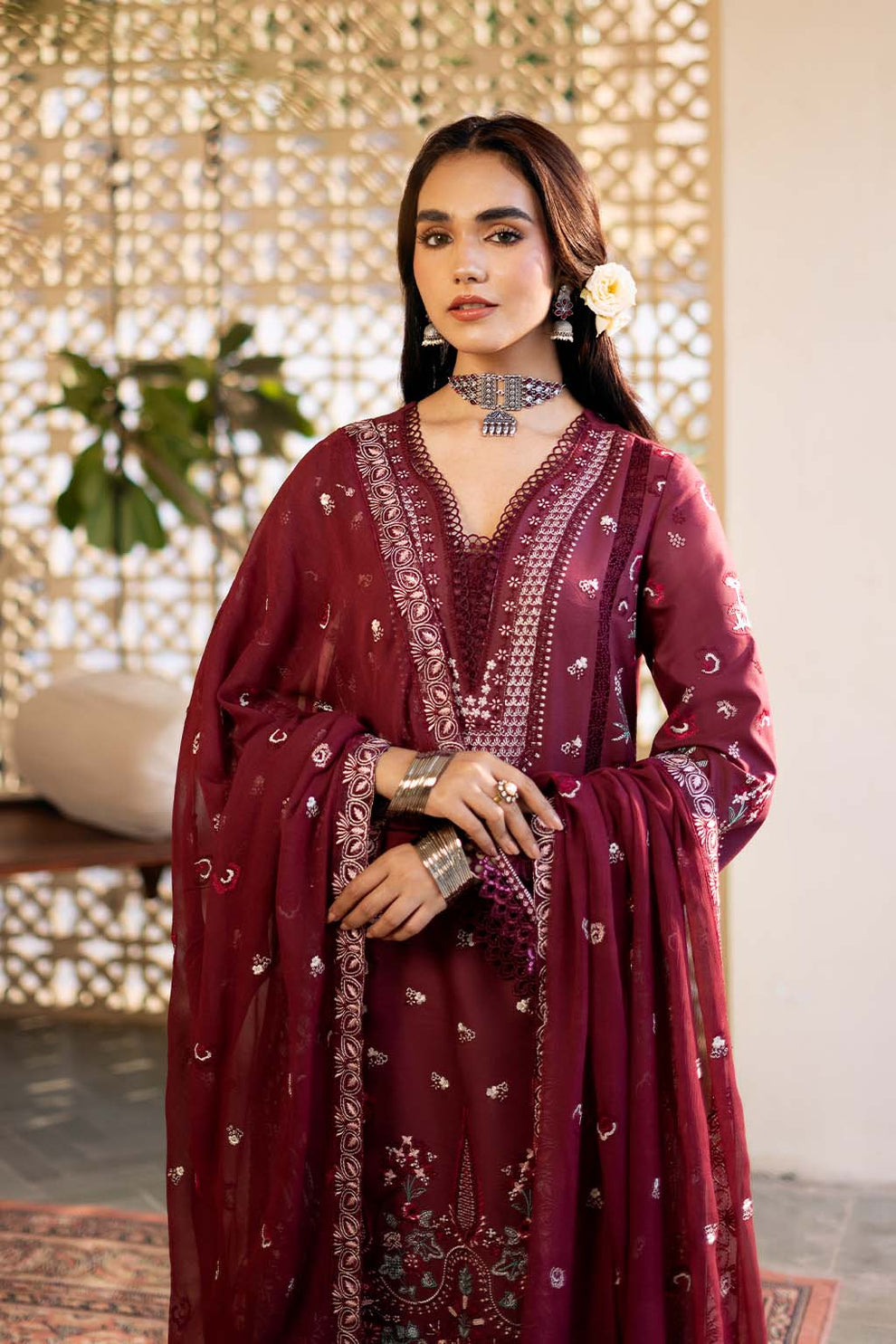 Zarposh | Sajni Lawn 25 | Nayirah - Ladies Clothes - Maria Faisal