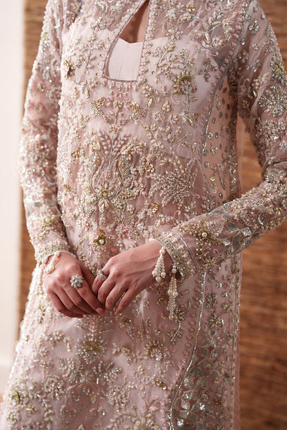 Emaan Adeel | Starlit Jewels | Pearl Essence - Formal Dress - available at Maria Faisal in UK and USA.
