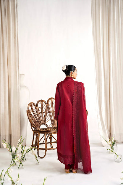 Florent | Festive Lawn 24 | FLF - 5 - Designer Dress with Intricate embroidery and embellishments. Shop elegent wedding dress at Maria Faisal.