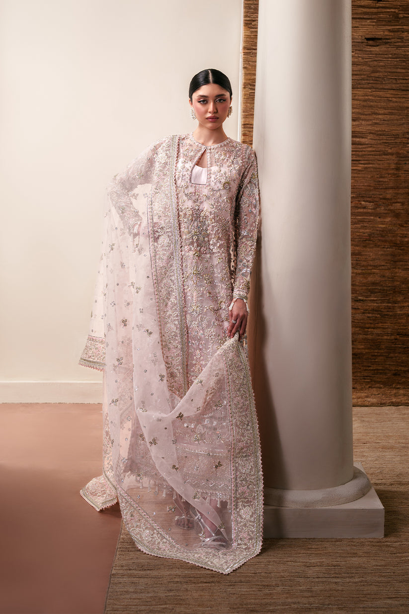 Emaan Adeel | Starlit Jewels | Pearl Essence - Formal Dress - available at Maria Faisal in UK and USA.
