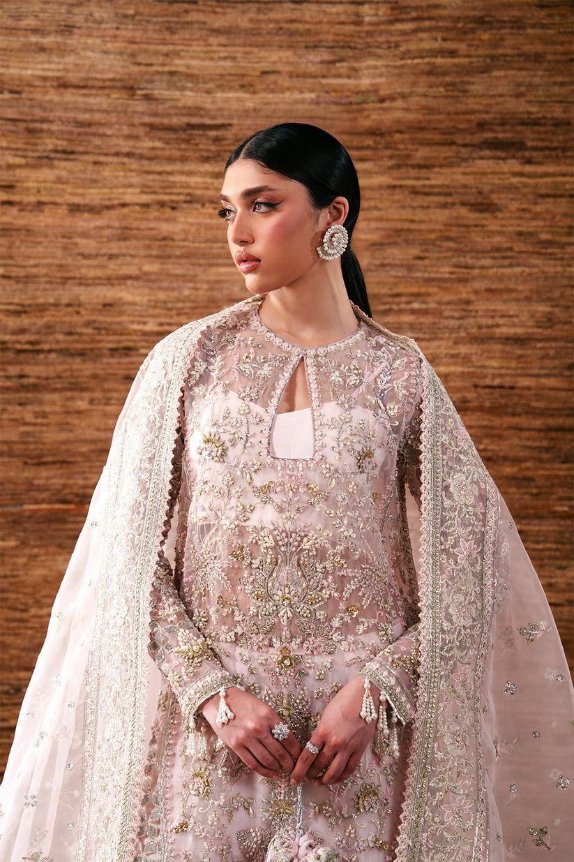 Emaan Adeel | Starlit Jewels | Pearl Essence - Formal Dress - available at Maria Faisal in UK and USA.