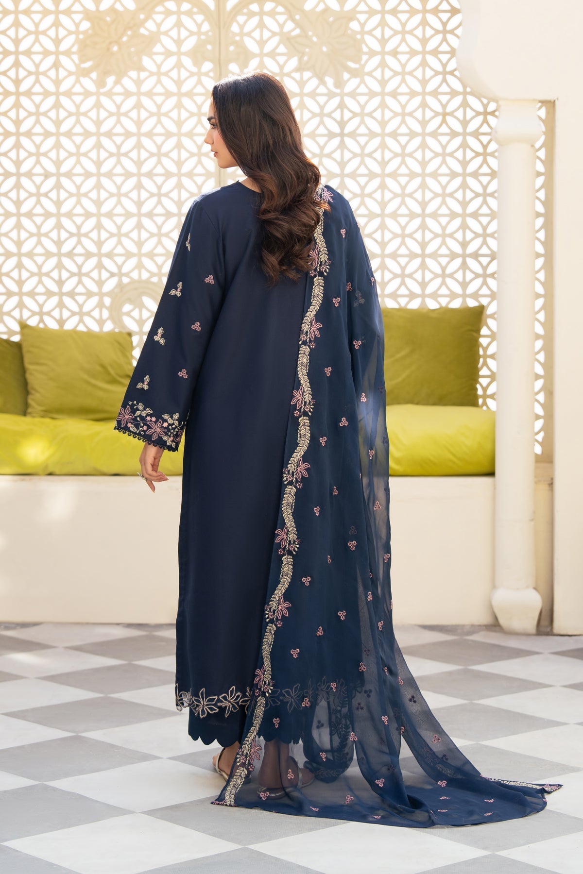 Xenia Formals | Namah Lawn 26 | DANIYAH - Formal Dress - available at Maria Faisal in UK and USA.