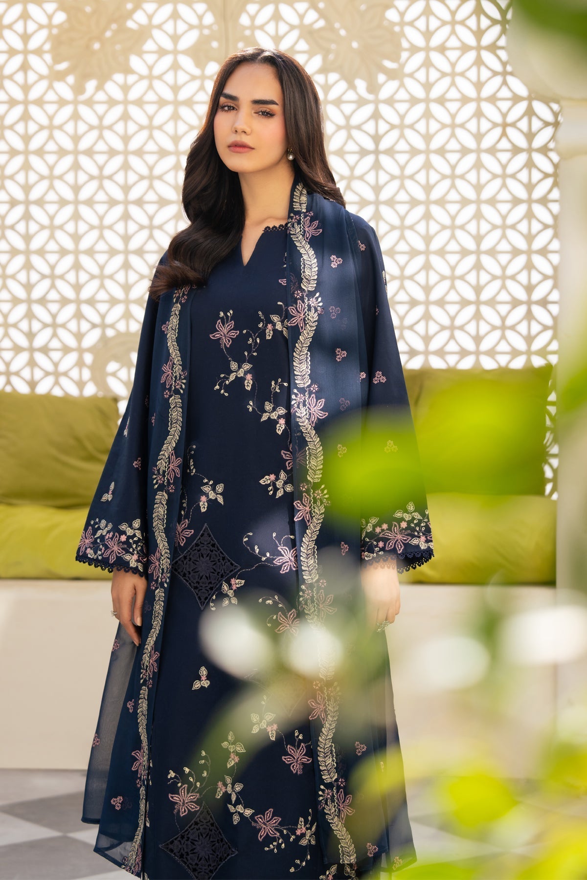 Xenia Formals | Namah Lawn 26 | DANIYAH - Formal Dress - available at Maria Faisal in UK and USA.
