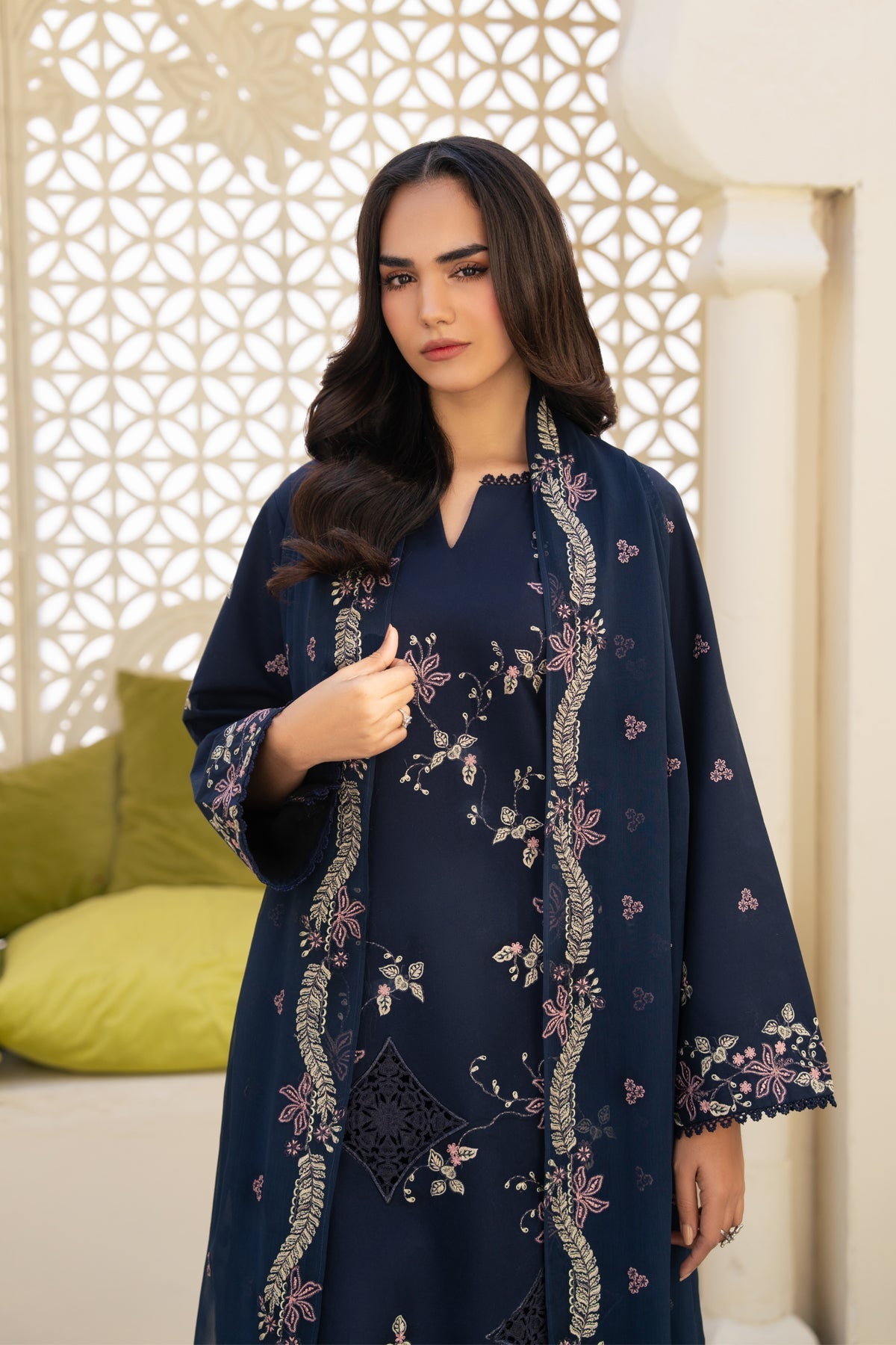Xenia Formals | Namah Lawn 26 | DANIYAH - Formal Dress - available at Maria Faisal in UK and USA.