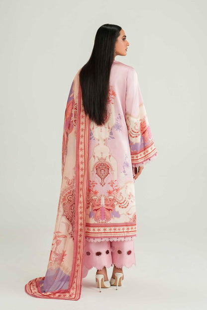 Akbar Aslam | Silk Pret | Blush - Luxury Dress - available at Maria Faisal in UK and USA.