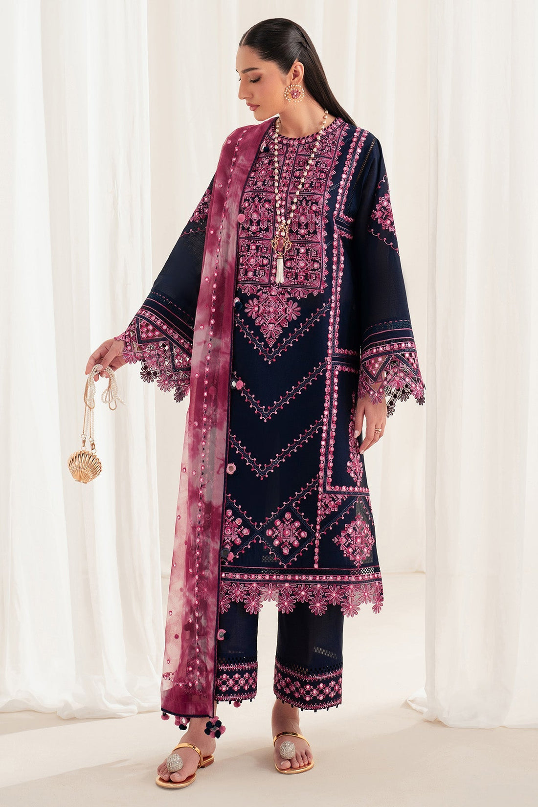 Jazmin | Iris Luxury Lawn 25 | IL'25-D01 - Ladies Clothes 