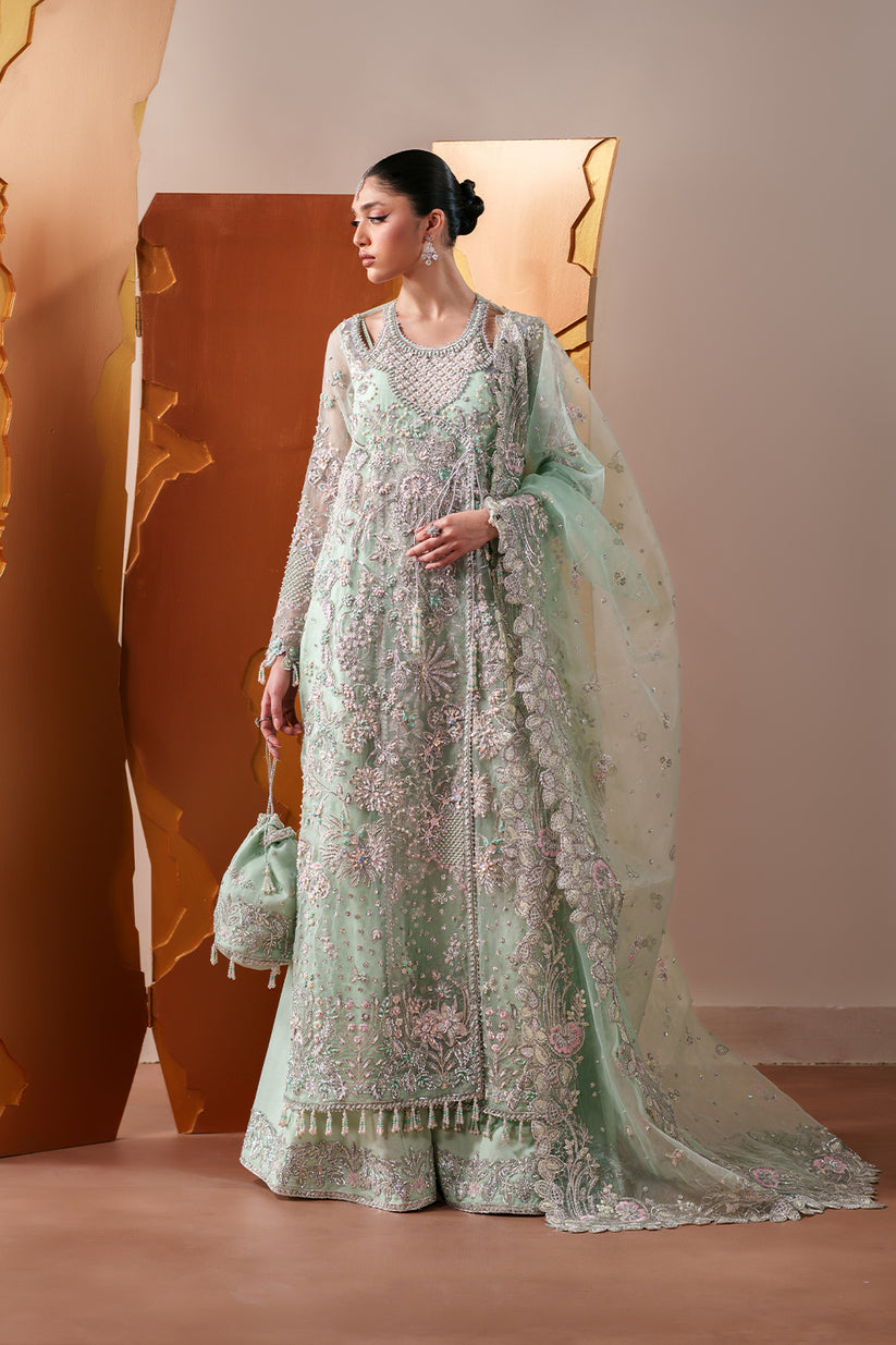 Emaan Adeel | Starlit Jewels | Moonstone Gleam - Formal Dress - available at Maria Faisal in UK and USA.