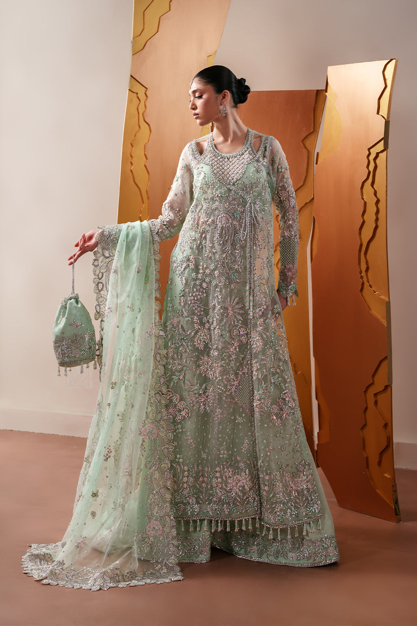 Emaan Adeel | Starlit Jewels | Moonstone Gleam - Formal Dress - available at Maria Faisal in UK and USA.
