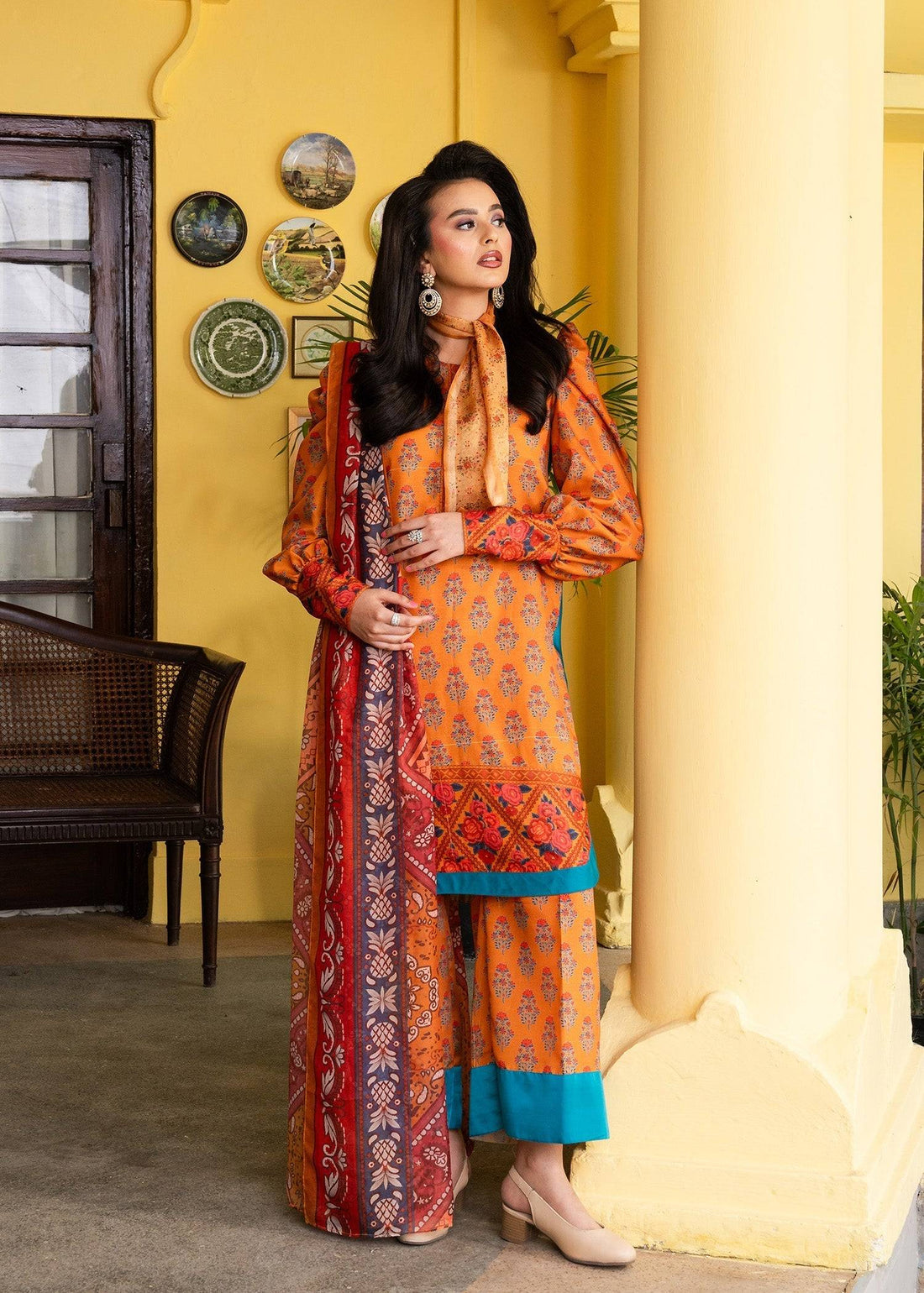 Maria Osama Khan | Retro Lawn 25 | Nehr by Maria Faisal - Registered Vendor of : Maria Osama Khan - type : Ladies Clothes - 100% original wedding dresses
