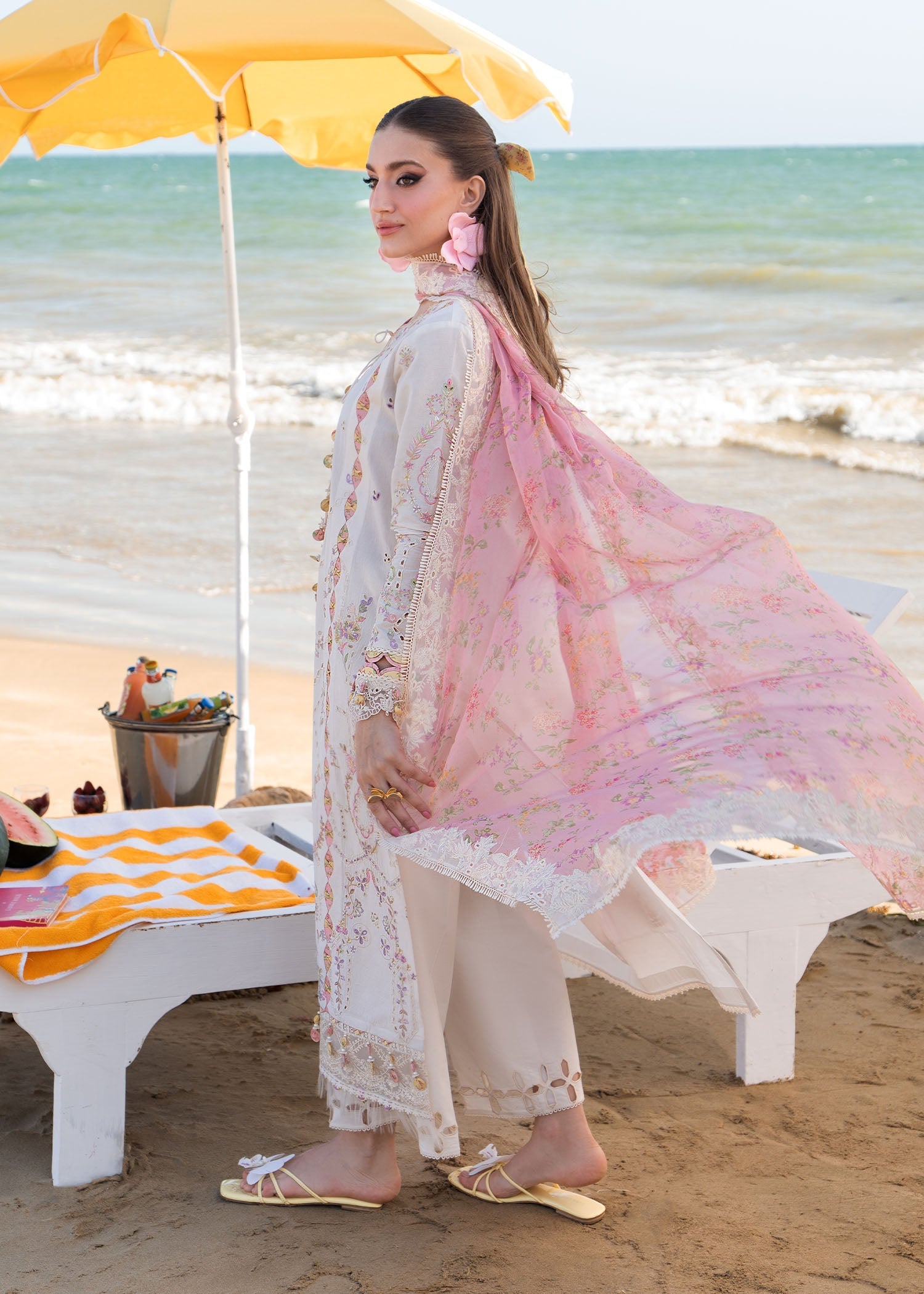 Kanwal Malik | Mira Summer Lawn 26 | Luna - Luxury Dress - available at Maria Faisal in UK and USA.