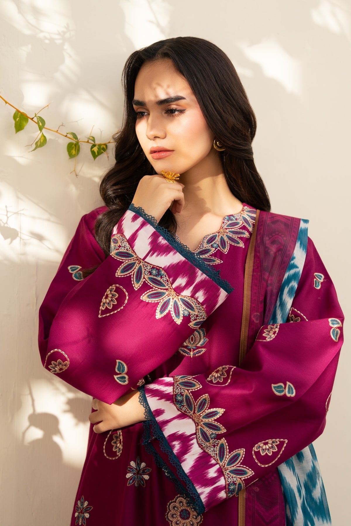 Xenia Formals | Namah Lawn 26 | NELAM - Formal Dress - available at Maria Faisal in UK and USA.