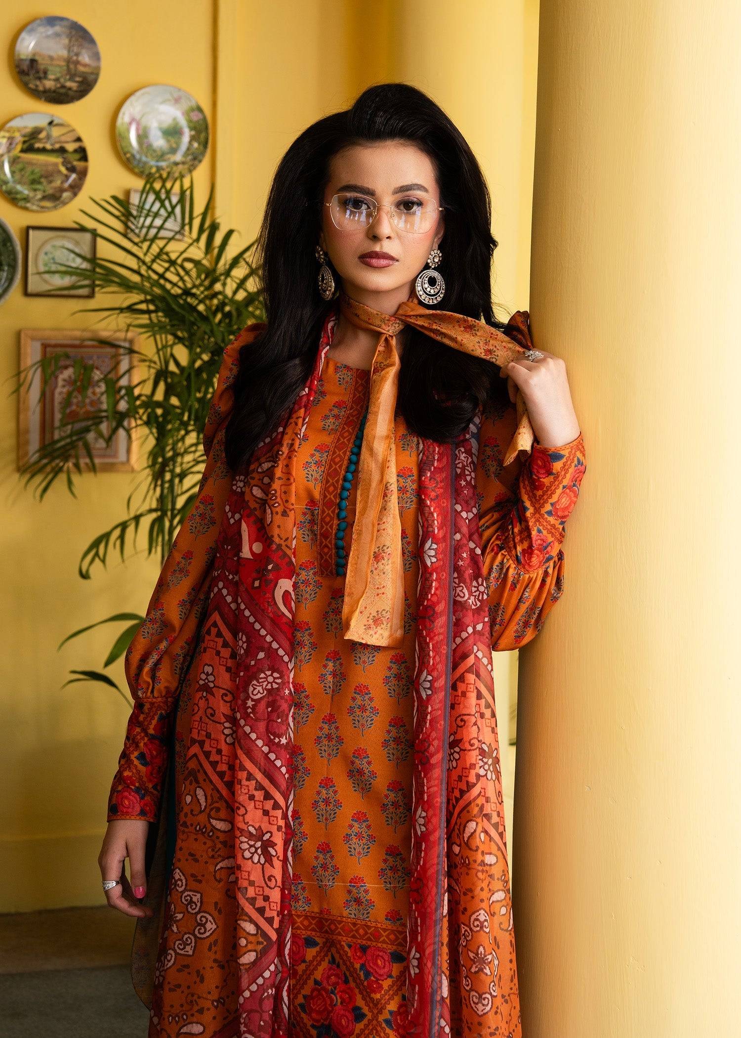 Maria Osama Khan | Retro Lawn 25 | Nehr by Maria Faisal - Registered Vendor of : Maria Osama Khan - type : Ladies Clothes - 100% original wedding dresses