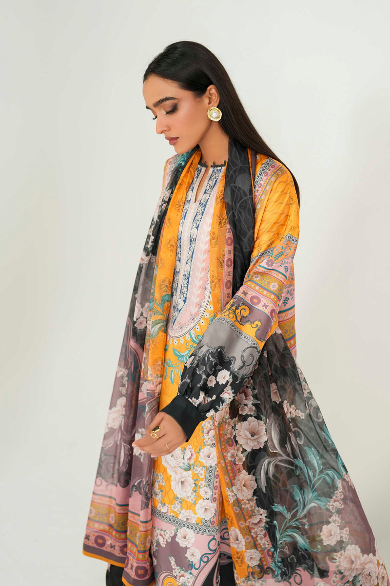 Akbar Aslam | Silk Pret | Naira - Luxury Dress - available at Maria Faisal in UK and USA.