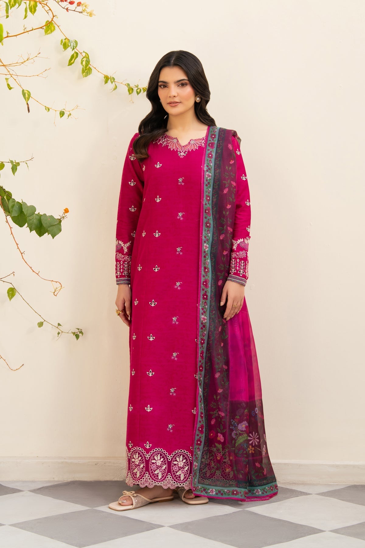 Xenia Formals | Namah Lawn 26 | VEYRAH - Formal Dress - available at Maria Faisal in UK and USA.