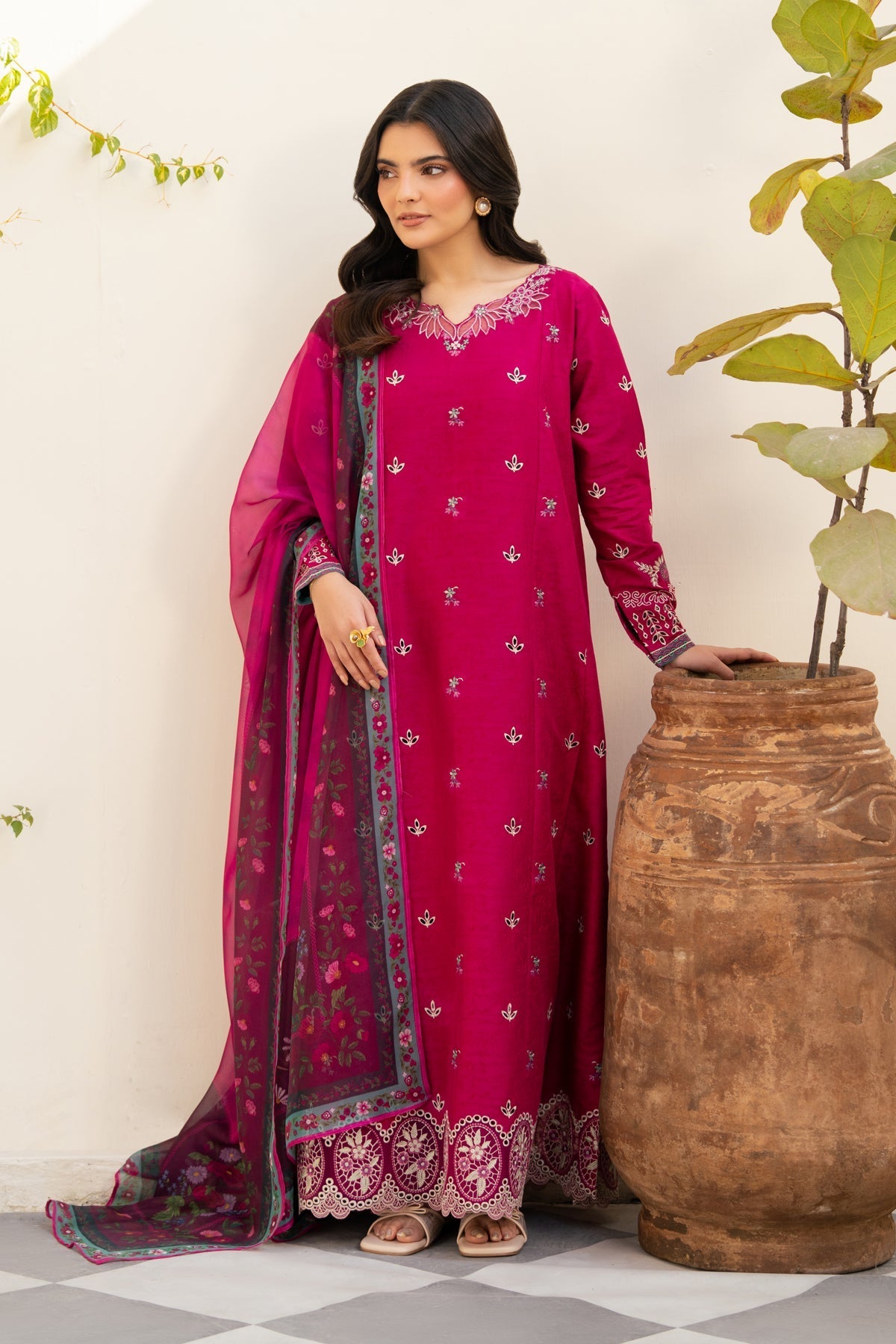 Xenia Formals | Namah Lawn 26 | VEYRAH - Formal Dress - available at Maria Faisal in UK and USA.