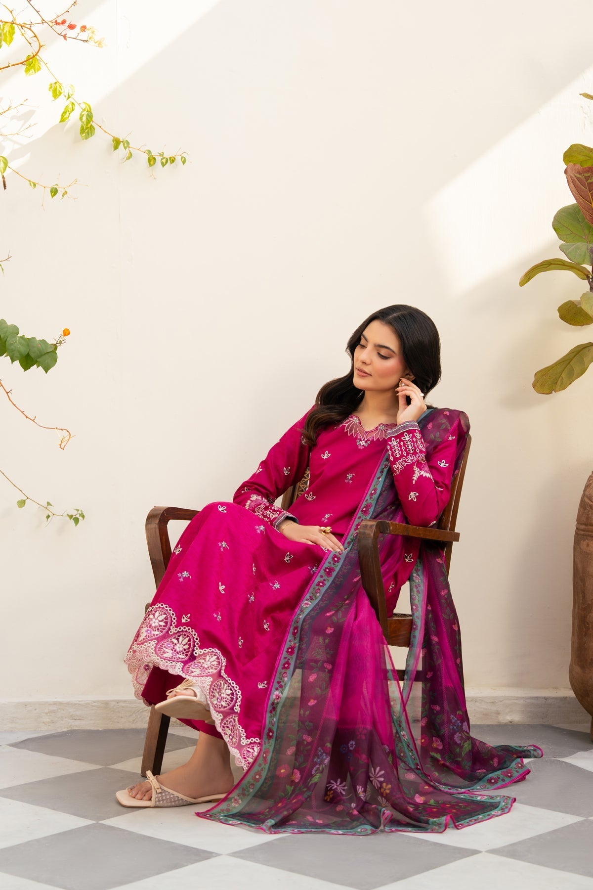 Xenia Formals | Namah Lawn 26 | VEYRAH - Formal Dress - available at Maria Faisal in UK and USA.